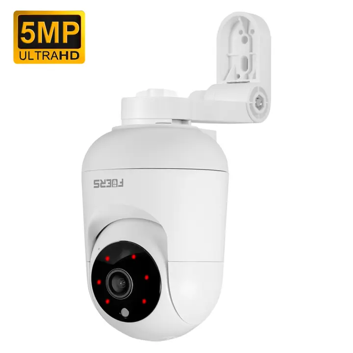 Cámara IP FUERS 4K 8MP WiFi Con Soporte Ajustable Tuya Seguridad Doméstica Vigilancia Wireless Monitor Bebé Mini Cámara Blanco - 1