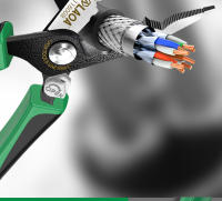 LAOA Herramienta De Amolar 8 Pulgadas Pinzas De Nariz Larga Multifuncional Desencapador De Cables Con Función De Bloqueo Para Electricidad - details 14