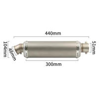 Escape De Moto Universal 51mm Yoshimura Muffler Con DB Killer Para Yamaha PCX125 FZ1N Z900 CBR500R R6 R25 R3 R1 Sistema De Escape Para Motocicleta - details 4
