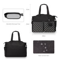 Bolsa de Pañales para Bebé de Gran Capacidad Bolsa de Maternidad Impermeable Multifuncional Portátil para Cuidado del Bebé Material de Poliéster - details 16