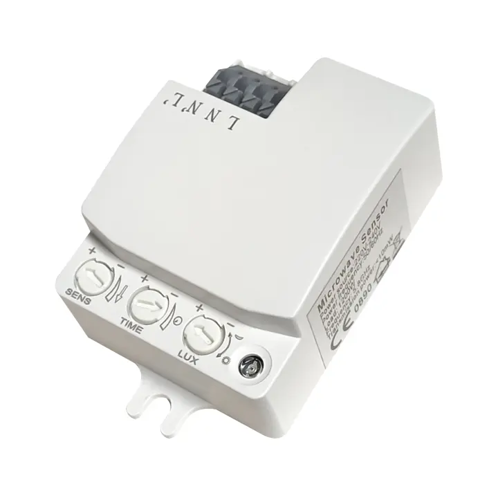 LED ATOMANT Detector de movimiento por radar HF 5.8 GHz, con sensor lumínico regulable, alcance 10 m, diseño invisible, instalación en el interior de plafones, ideal para controlar luces LED de forma automática, eficiente y segura - 1