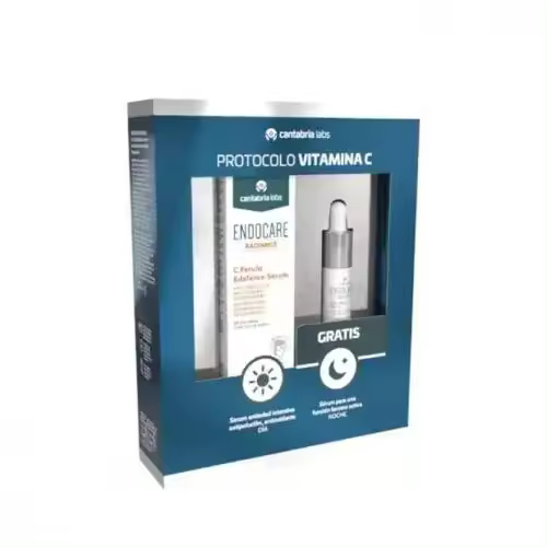 Cantabria Labs Endocare Radiance C Ferulic Serum Antioxidante Antipolucion Regenerador Vitamina C Todo Tipo de Pieles Pack Regalo con Endocare Age Barrier Serum 10Ml - 1