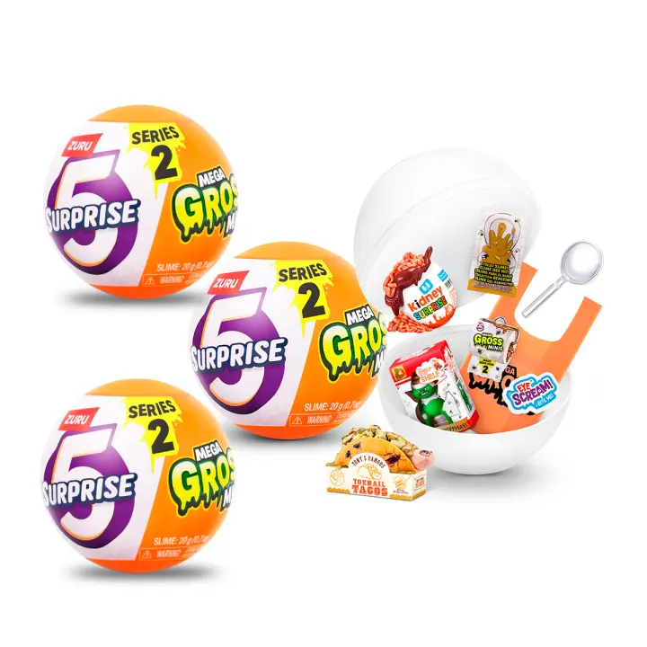 Mega Pack 3 Capsulas 5 Surprise MEGA GROSS  Serie 2 - 1