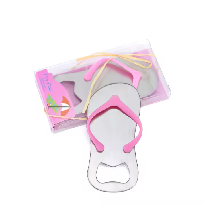 Pack  de 9 a 36 unidades de abridor de botellas con forma de chancla, Abridor original para regalar, Azul y rosa, Recuerdos para invitados de boda, Recuerdos bautizo, Boda en la playa regalos invitados, Reglantes.com - 1