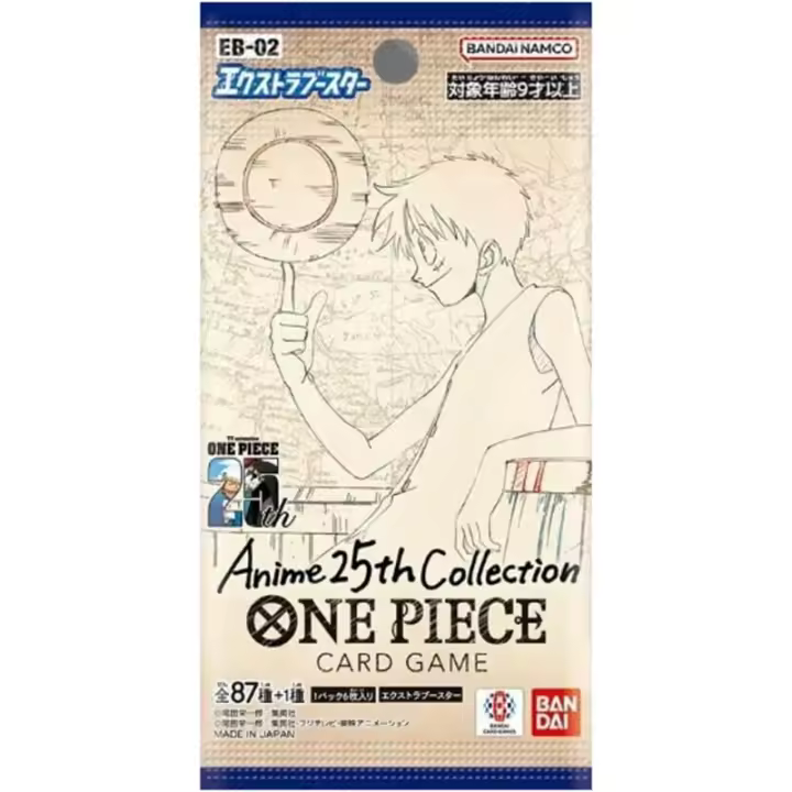 Nueva Tarjeta De Colección Anime One Piece Booster EB-02 TCG 25 Aniversario Japón Sellada Para Niños Juguete Regalo - 1