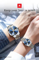 Reloj De Cuarzo De Lujo OLEVS Para Parejas Reloj Elegante De Hombre Y Mujer Calidad Superior Con Dial Luminoso Resistente Al Agua Regalo Ideal Para Novios - details 2