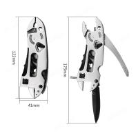 Cuchillo De Sobrevivencia Multifuncional Con Herramientas Ajustable Llave Destornillador Cortador De Alambre Y Tijeras Para Emergencias - details 5