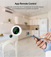 Sensor De Temperatura Y Humedad WiFi Tuya Con Pantalla LCD Y Luz De Iluminación Smart Indoor Compatible Con Google Home Alexa - details 1