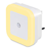 Lámpara Nocturna LED Inalámbrica Con Sensor De Movimiento EU UK Plug-in Auto Dusk to Dawn Sensor Eficiente Energéticamente Para Niños Hogar Forma Rectangular Fuente De Luz LED - details 18