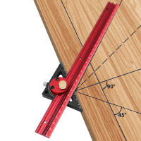 Regla De Scribe Precision Carpentry Aluminio T-Type Dibujo Layout Marca Gauge Para Carpintería Y Trabajo Con Madera 300/400mm - details 4