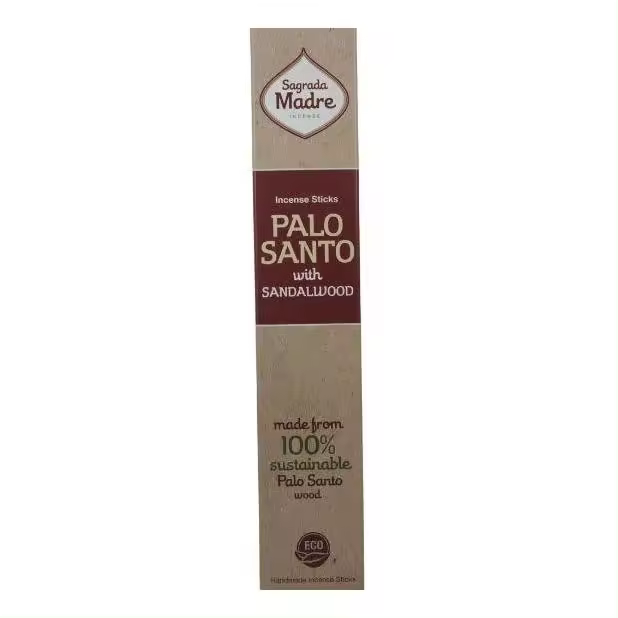 INCIENSOSHOP - 2 unidades de incienso de Palo Santo con Sándalo de Sagrada Madre hecho a mano con Amor en Argentina - 1