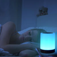 Lámpara Nocturna LED Táctil Recargable USB RGB Para Dormitorio Luz De Ambiente Portátil Dimmable Decorativa Para La Cama - details 5