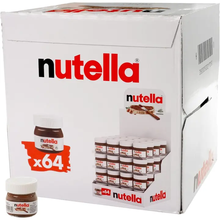 Nutella Mini 25g Crema de Avellanas y Cacao en Bote de Cristal 25g*64 - 1
