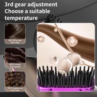 Planchas de pelo inalámbricas Cepillo de aire caliente Plancha de pelo con peine caliente de iones negativos Calentamiento rápido de 30 s Diseño cerámico y antiescaldaduras para todo tipo de cabello Recargable por USB - details 1