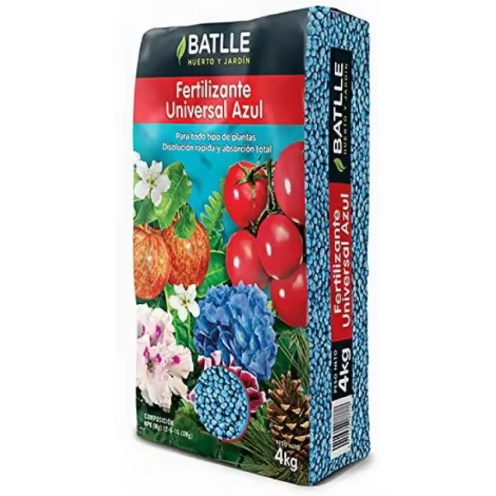 Fertilizante abono universal azul Batlle  Envase de 4 kilos de Semillas Batlle - 1