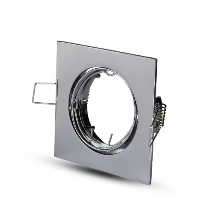 Aro de empotrar GU10 Cuadrado Chrome VT-779  V-TAC - 1