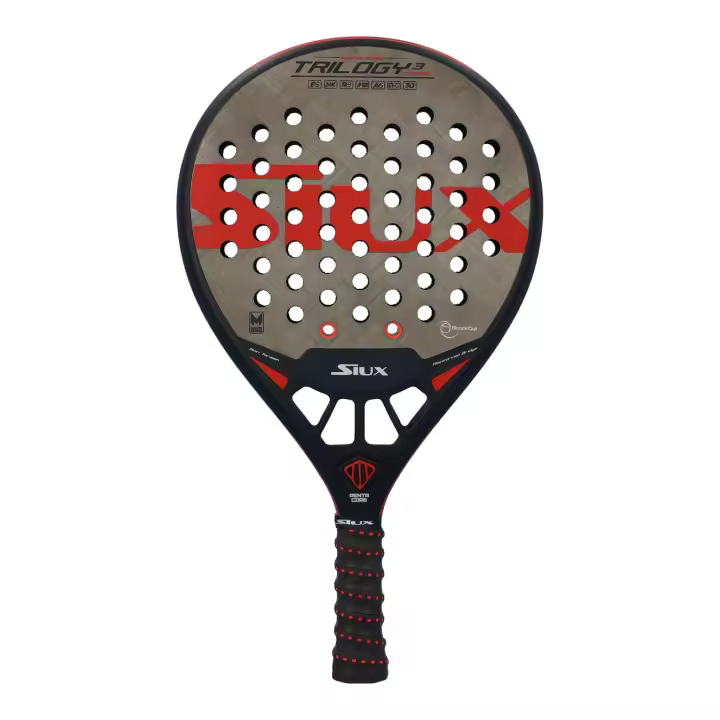Pala de padel SIUX TRILOGY 3 Control - La pala de control de la gama Trilogy. Carbono 24K TexTreme y goma EVA Soft - 1