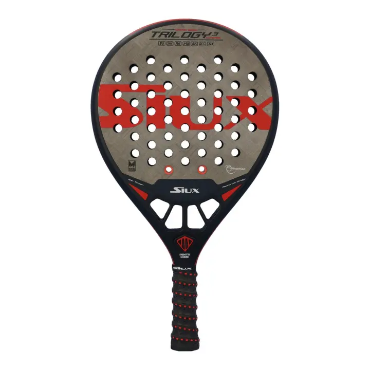 Pala de padel SIUX TRILOGY 3 Control - La pala de control de la gama Trilogy. Carbono 24K TexTreme y goma EVA Soft - 1
