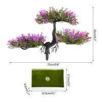 Pequeño Árbol Bonsái Artificial Verde En Maceta Flor Falsa Para Decoración De Habitaciones Casas Bodas Jardines Arreglo Ornamental - details 8