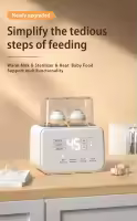 Calienta Biberones | Esterilizador Biberones | Calentador rápido de alimentos para bebés 8-en-1 y descongelador Calentador pantalla LCD Control preciso de temperatura para leche materna(baby food) - details 0