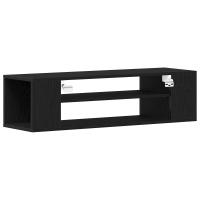 Mueble para TV de pared vidaXL en roble negro, 100x30x26.5 cm, de madera compuesta - details 3