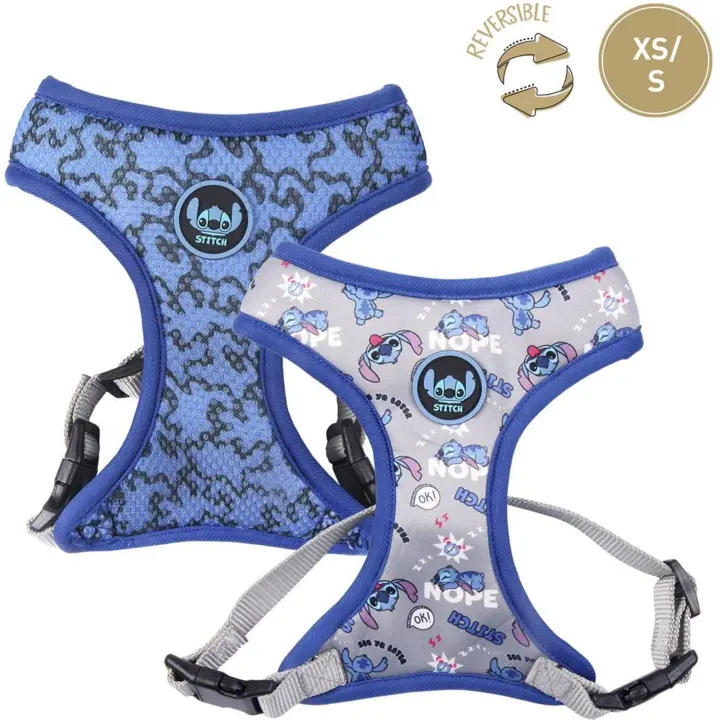 CERDÁ LIFE'S LITTLE MOMENTS - Arnés Premium para Perros XS/S STITCH DARK BLUE - Arnés para Perros Diseño Único y Licencia Oficial - Arnés para Perro Comodidad Acolchada con Material Transpirable - Arnés Perro Ligero y Cómodo - 1