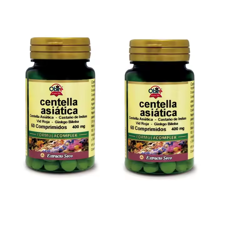 OBIRE CENTELLA ASIATICA 400MG 60 CAPSULAS PACK 2 UNIDADES - 1