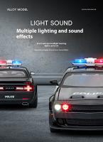 Modelo De Coche Deportivo De Aleación Challenger Redeye Hellcat Police 1:22 Con Sonido Y Luz Juguete De Colección Decoración Regalo - details 3