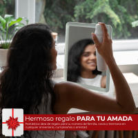 Espejo de Maquillaje con Luz Ajustable y Portátil - Diseño Compacto y Recargable - Regalo Original - details 5