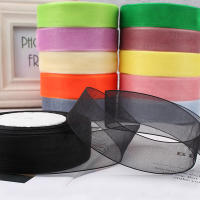 Cintas De Organza Blancas Transparentes Para Regalos Y Decoración De Navidad Y Bodas 12/15/20/25/40mm 50 Yardas - details 10