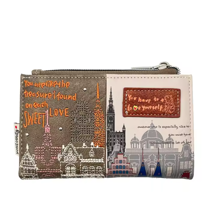 Cartera Sweet Candy Colección "Urban Love" - Perfecta para Organizar Tarjetas, Billetes y Monedas.15 cm x 2.5 cm x 10 cm - 1