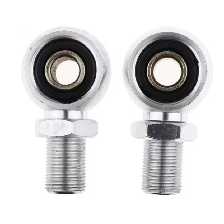 Adaptador Universal Para Amortiguador Trasero De Motocicleta Con Ojo Redondo Y Agujero Circular 10mm Plata Pieza De Repuesto De Calidad Para Suspensión Trasera - 1