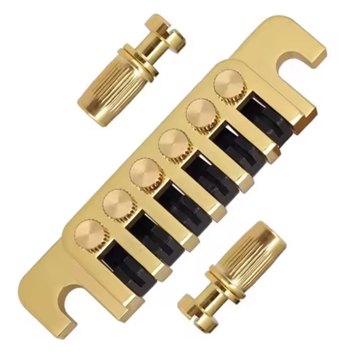 Puente Retro Para Guitarra Eléctrica LP TP-6 Marco De Eje Sop Rod Pieza De Cola Reversible Código De Cuerdas Para Les Paul/SG/ES/EPI - 1