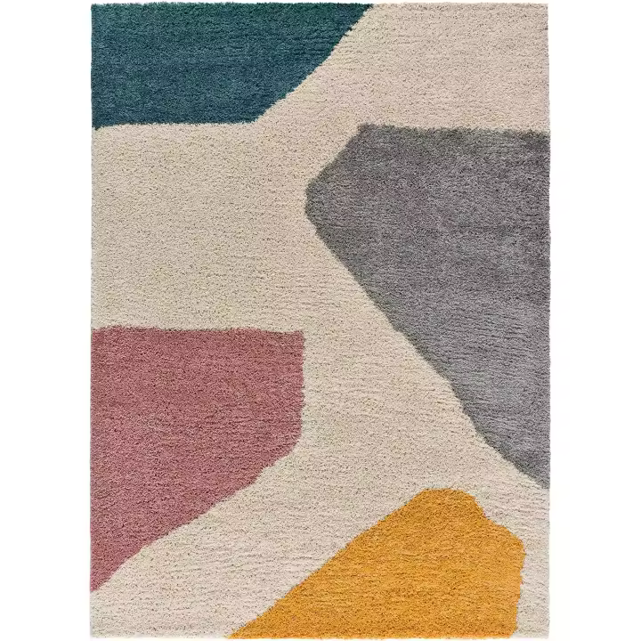 ATTICGO Alfombra de Interior Estilo Geométrico en Multicolor - Ulai 8657 | 80X150, 133X190, 160X230 cm - 1