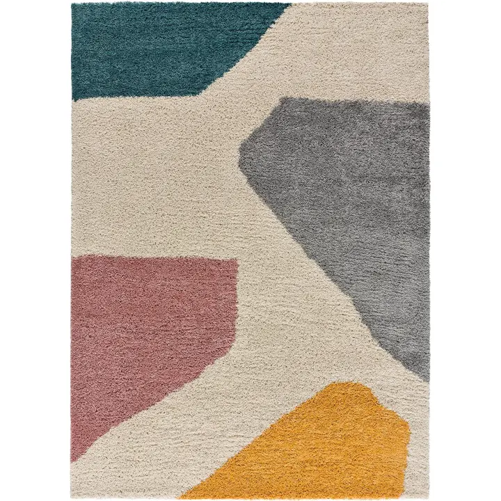 ATTICGO Alfombra de Interior Estilo Geométrico en Multicolor - Ulai 8657 | 80X150, 133X190, 160X230 cm - 1