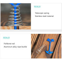 10-30pcs Clavos De Sujeción Para Tienda Con Hebilla De Resorte Y Ancora De Aluminio Antiviento Para Camping Y Acampar - details 10