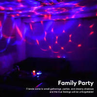 Lámpara De Noche Proyector De Cielo Estrellado Colorido Con Bola Mágica Rotativa Luz LED Para Decoración De Dormitorio Proyección De Luna Y Galaxia RGB - details 5