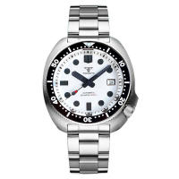 Reloj Automático De Acero Inoxidable Para Hombres Resistente Al Agua 30Bar Con Bisel De 120 Clicks Y Corona De 4.1 Pulgadas Cristal De Zafiro Blanco Turtle Professional Diver Master - details 18