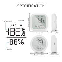 Sensor De Temperatura Y Humedad Moes Con Pantalla LCD Control Remoto ZigBee Hub Gateway Tuya Smart Para El Hogar Inteligente - details 12