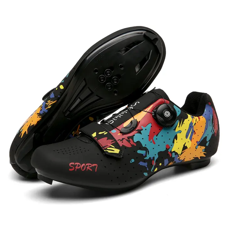 Nuevos Zapatos de Bicicleta de Carretera, zapatillas de Cycling para hambres, zapatillas de Deporte para clítoris de Montaña, tacos de Ruta, Zapatos planos de velocdad para Bicicleta de Cross, Zapatos de Pedal Spd para Mujeres - 1