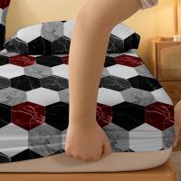 Sábana Estilo Marfil Con Patrón Geométrico Y Acabado Fresado Para Cama Incluye Fundas De Almohada (no Incluidas) Material 100% Poliéster - details 4