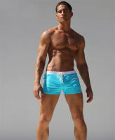 Shorts De Natación Para Hombre Con Cordón Y Encaje Transpirable Cintura Elástica Secado Rápido Para Playa Y Piscina Estilo De Verano - details 17
