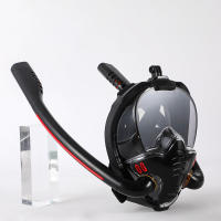 Máscara de snorkel de cara completa, doble tubo de silicona, máscara de buceo completamente seca, máscara de natación para adultos, gafas de buceo - details 16