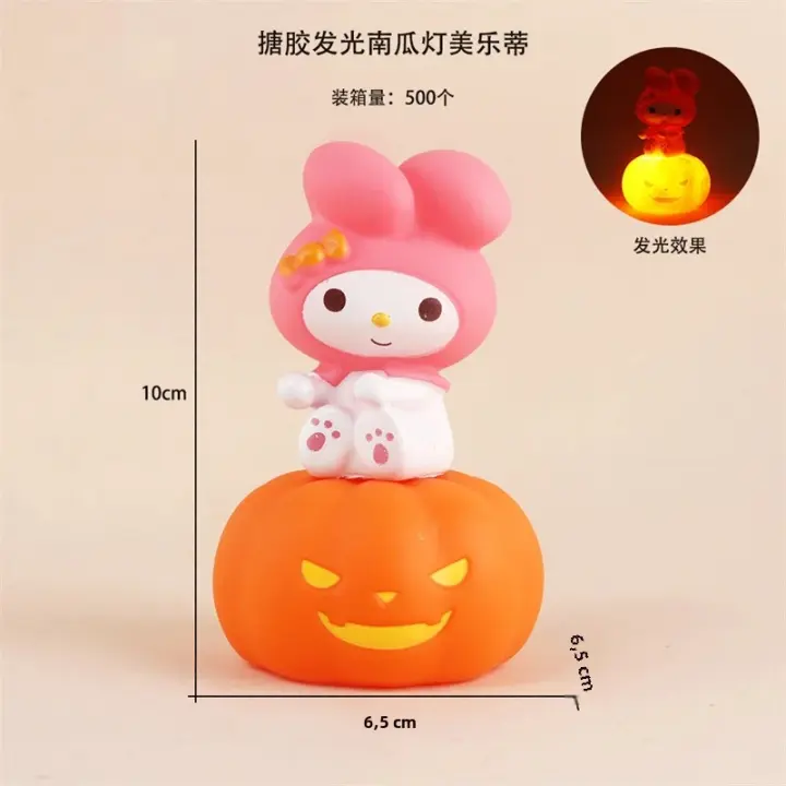 Lámpara De Noche De Calabaza Sanrio Con Tema De Halloween Cinnamoroll Kuromi My Melody Pochacco Para Decoración Del Hogar Y Regalo De Juguete - 1