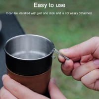 Boquilla De Café De Acero Inoxidable Para Exteriores Accesorio De Derrame De Café Para Camping Sierra Cup Sin Desplazamiento - details 2