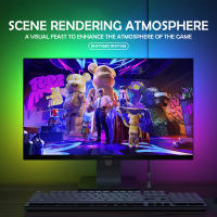 Tira De Luces LED RGB Para Monitor De Computadora Ambiental Con Control APP Inteligente Decoración Para Habitación De Juegos Compatible Con Pantallas De 24-34 Pulgadas - details 2