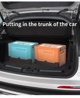 Caja De Almacenamiento Grande Con Tapa Para Exteriores Y Camping Plegable Plástico Organizador De Suministros Para El Hogar Y Coche - details 2