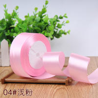 Cintas De Seda Rosa Satinadas Para Manualidades DIY 6mm 1cm 1.5cm 2cm 2.5cm 4cm 5cm Cintas De Seda Para Regalo De San Valentín Y Muñecos De Rosa - details 4