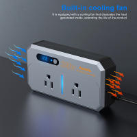 Inversor De Coche 200W DC 12V a AC 110V 220V Convertidor De Energía Automóvil Adaptador De Poder Con USB Tipo C Y Enchufe US EU - details 5