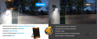 Aigostar Foco LED solar exterior con gran panel solar,Súper Luminoso,8000mAH,Batería gran capacidad,mando a distancia,detección de movimiento,Luz solar con Impermeable IP66 para jardín,caminos,6500K(1) - details 1